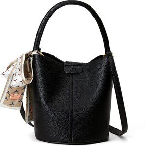 Bucket Bags for Women, Vegan Leather SMALL Crossbody Bags, Trendy Top-handle pur